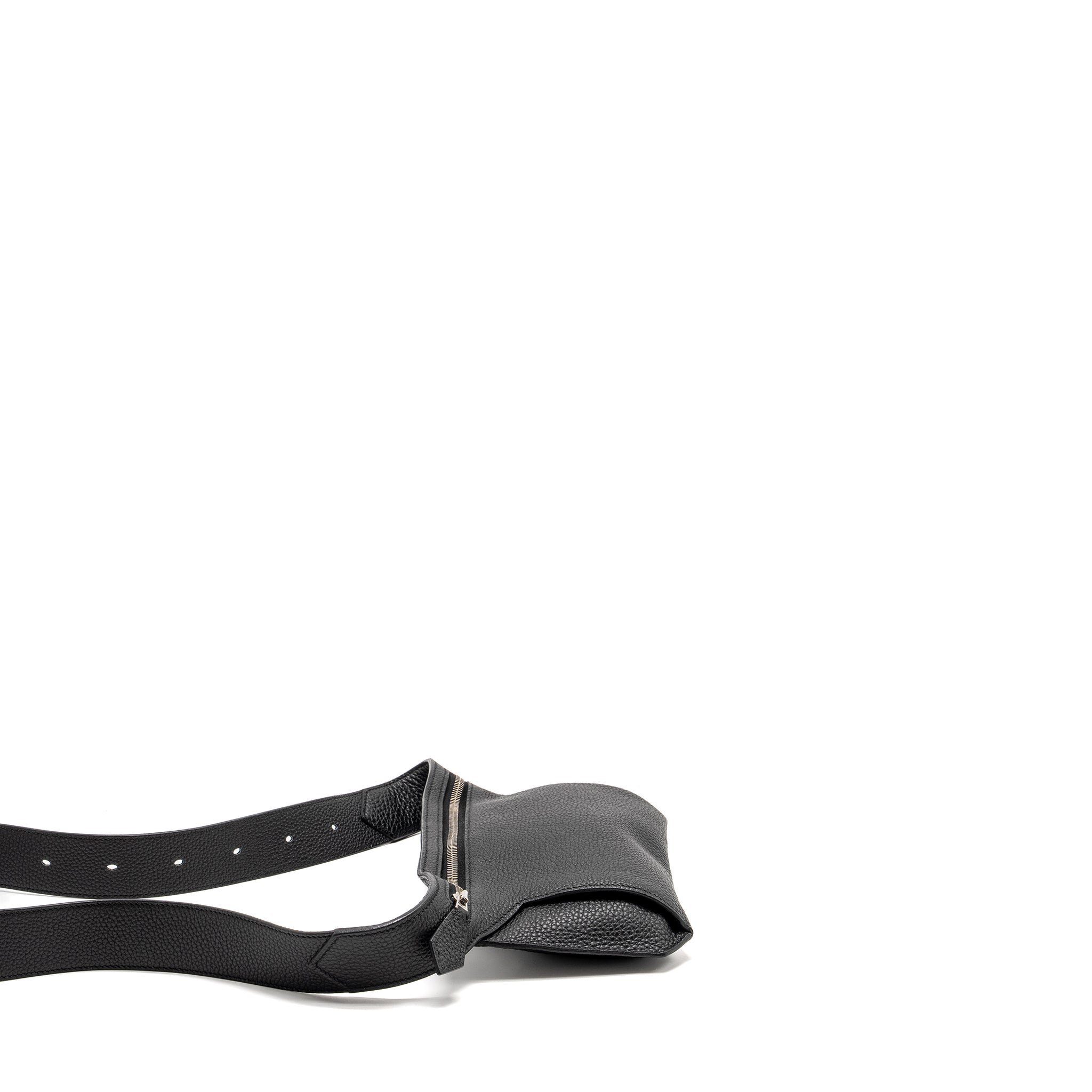 HERMES ULTRAPLA CROSS BELT BAG TOGO BLACK SHW