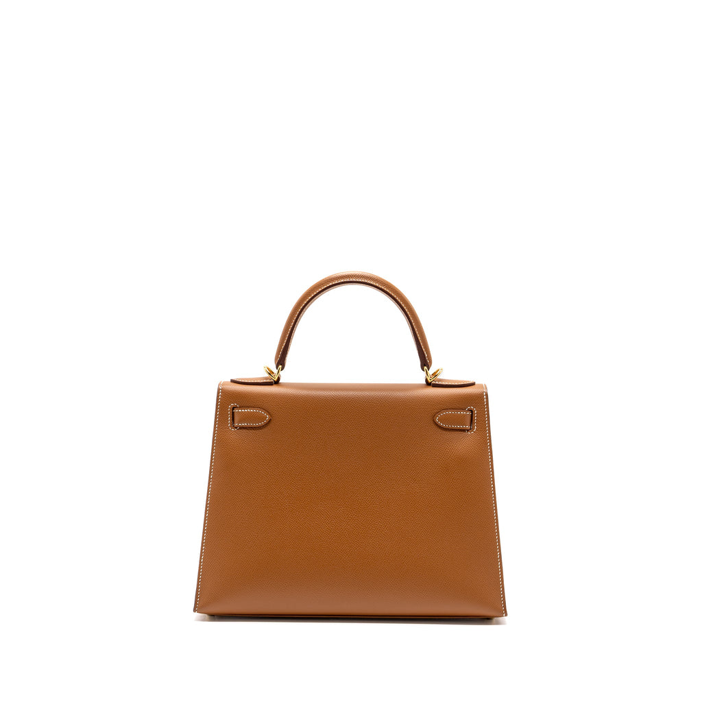 HERMES KELLY 28 SELLIER EPSOM GOLD GHW