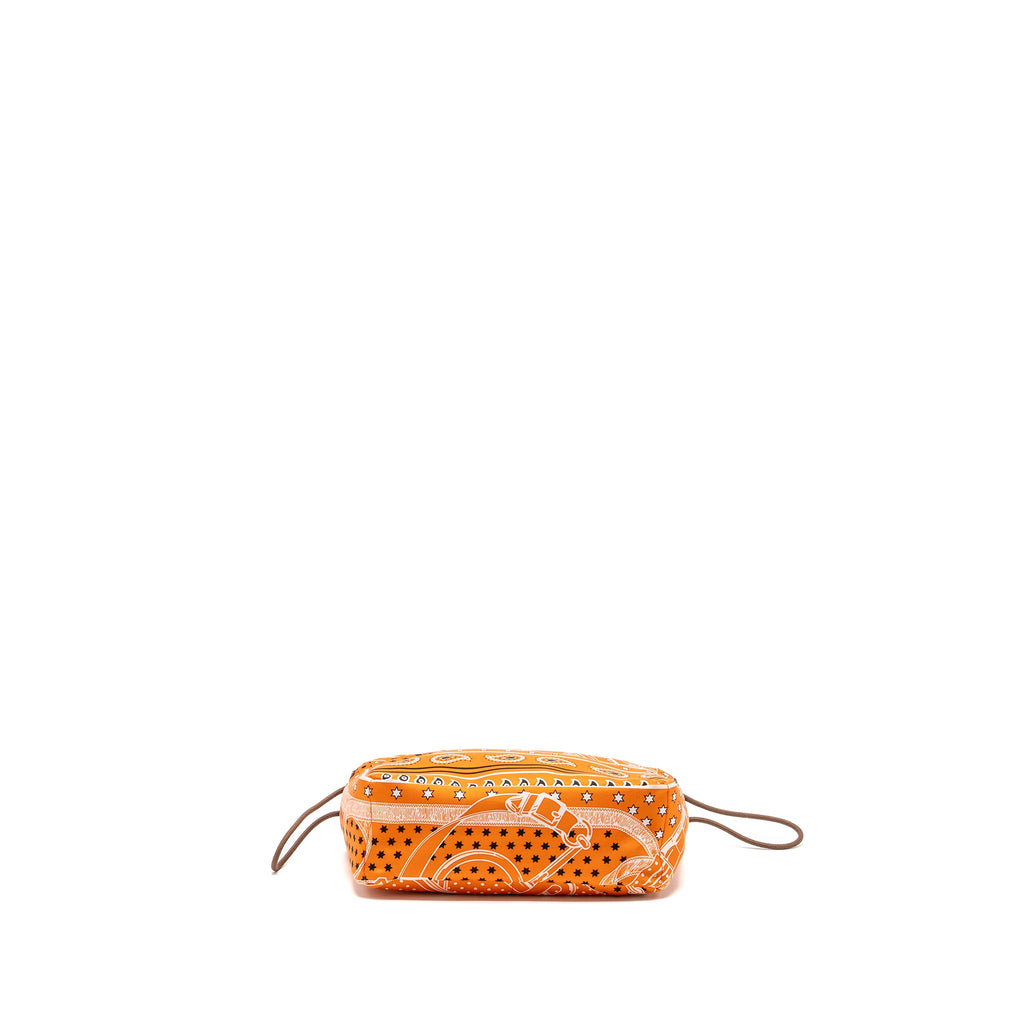 HERMES FOURBI 20 POUCH SILK / NYLON ORANGE SHW