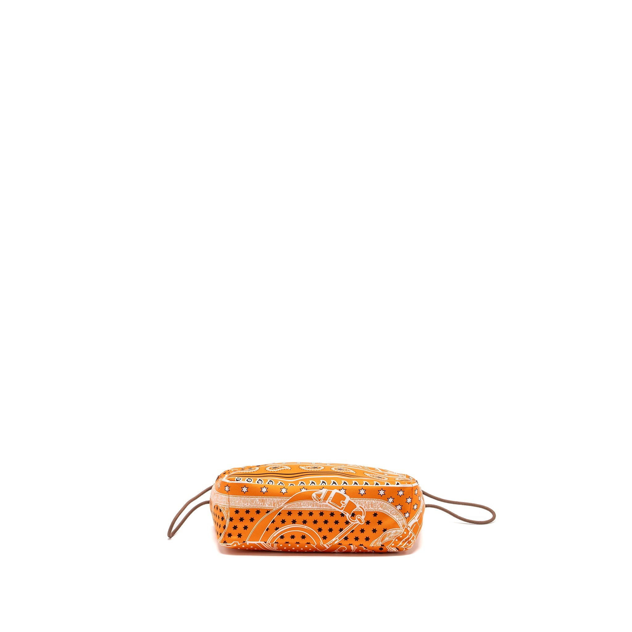 HERMES FOURBI 20 POUCH SILK / NYLON ORANGE SHW