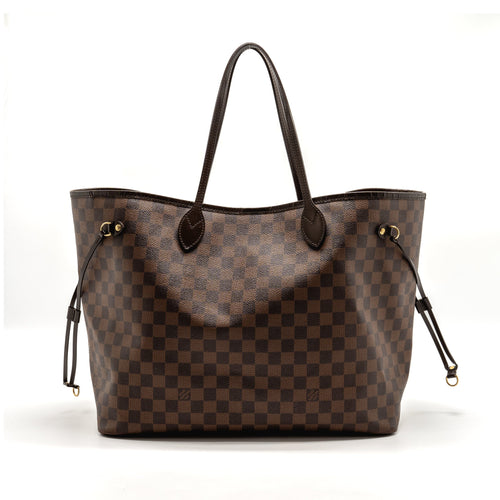 LOUIS VUITTON NEVERFULL GM DAMIER EBENE WITH GHW