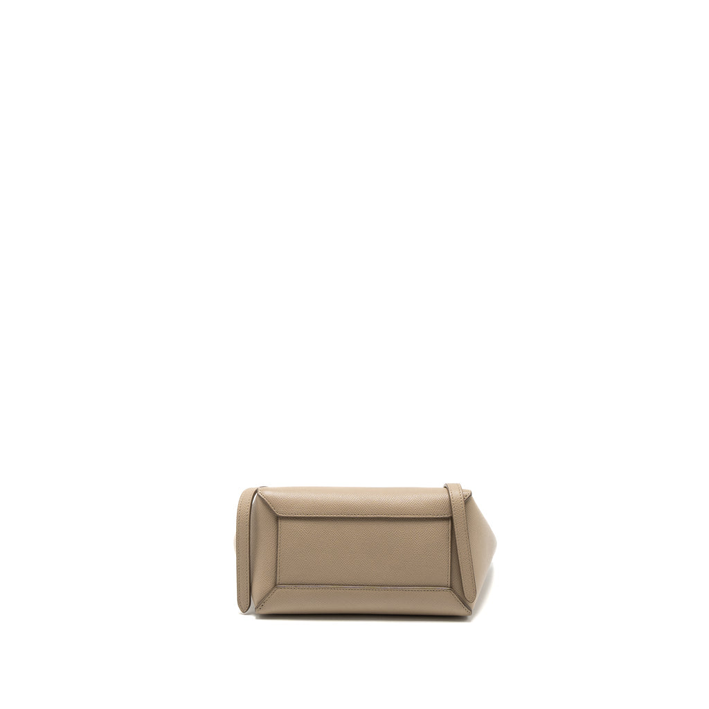 CELINE NANO BELT BAG GRAINED CALFSKIN LIGHT BEIGE GHW