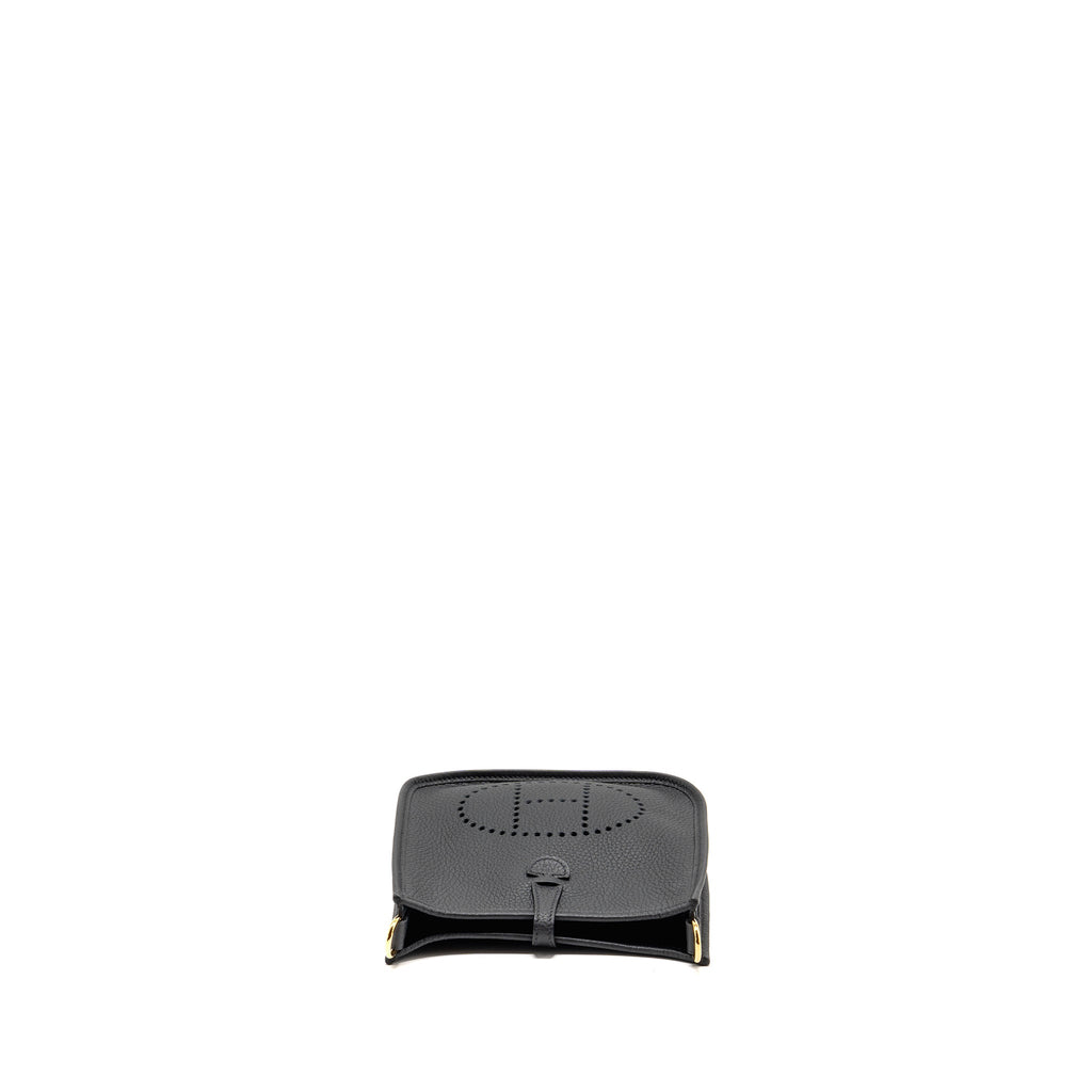 HERMES MINI EVELYNE CLEMENCE BLACK GHW