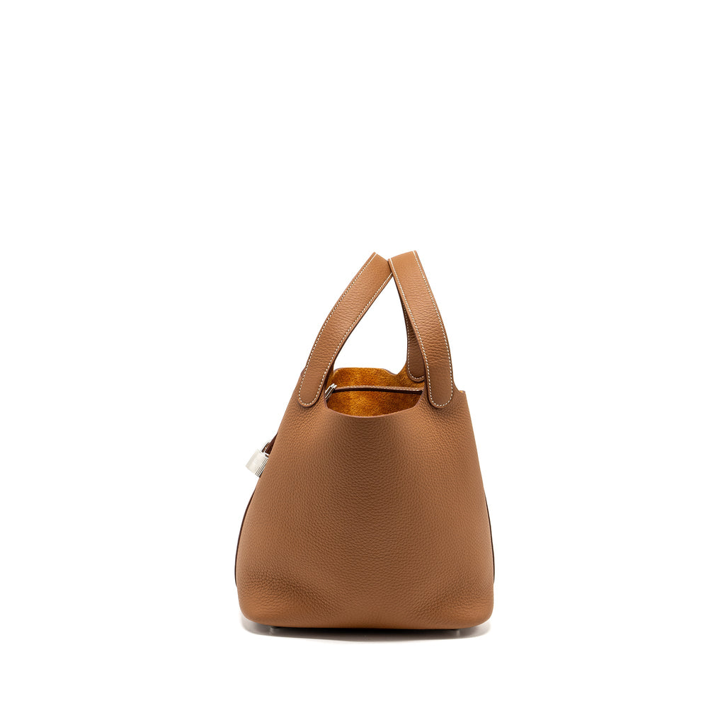 HERMES PICOTIN 22 LOCK BAG CLEMENCE GOLD SHW