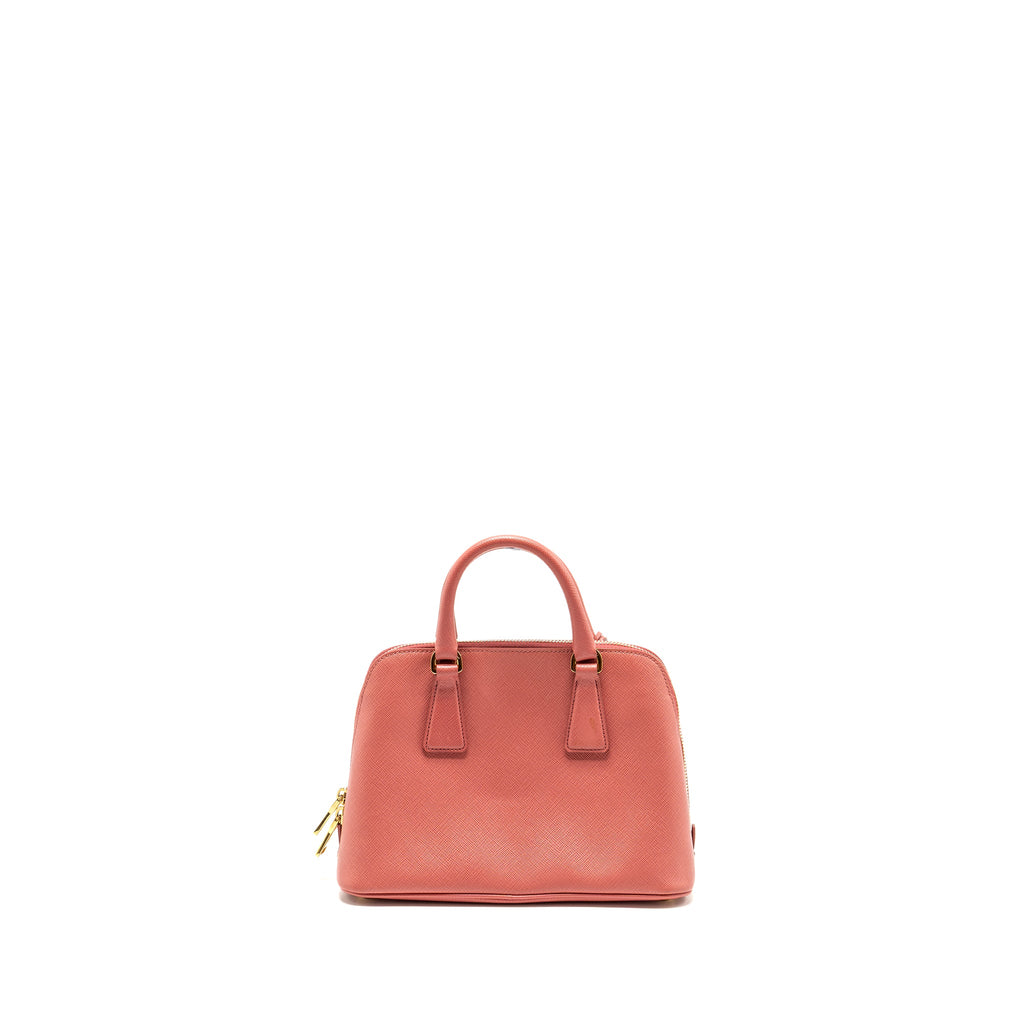 PRADA SAFFIANO PROMENADE BAG PINK GHW