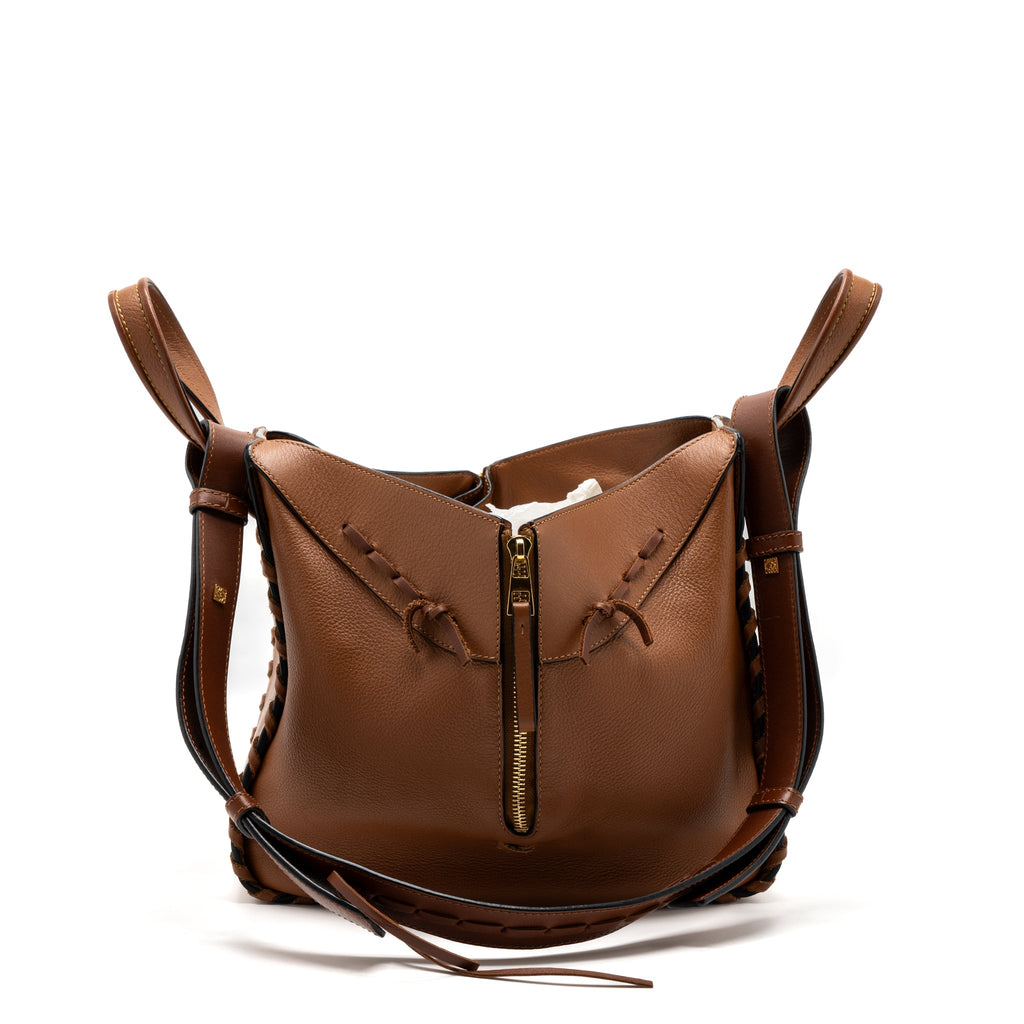 LOEWE SMALL HAMMOCK BAG CALFSKIN CARAMEL GHW