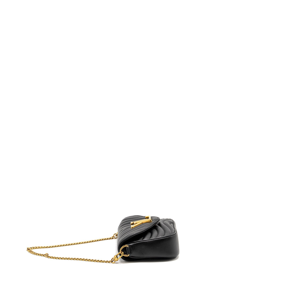 LOUIS VUITTON NEW WAVE MULTI POCHETTE CALFSKIN BLACK GHW