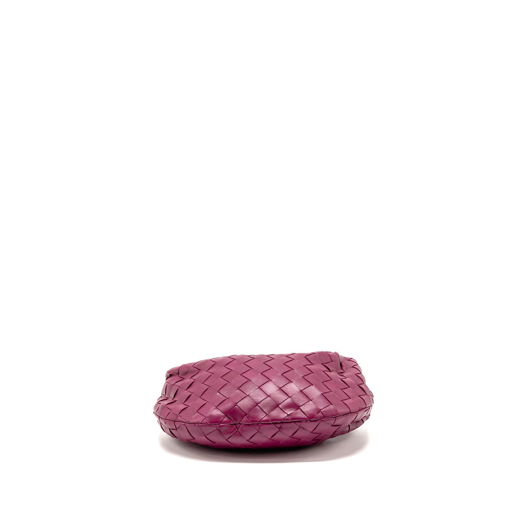 BOTTEGA VENETA MINI JODIE LAMBSKIN DARK PINK GHW