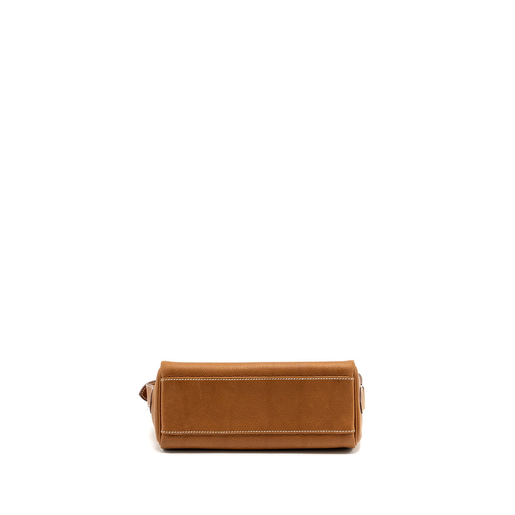 HERMES KELLY MESSANGER PM BAG BARENIA FAUBOURG LEATHER 34 FAUVE SHW
