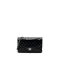 CHANEL MEDIUM CLASSIC DOUBLE FLAP BAG LAMBSKIN BLACK SHW
