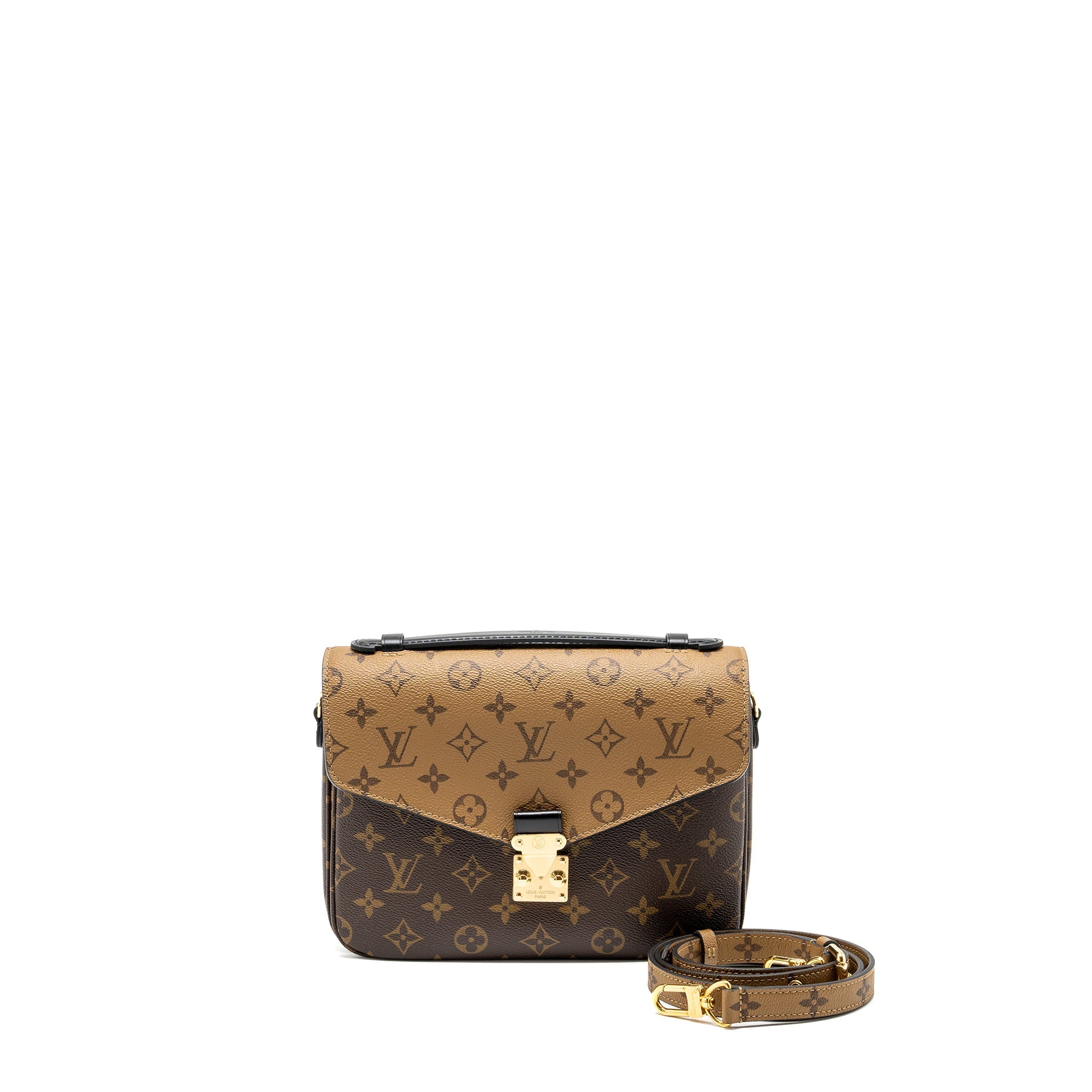 LOUIS VUITTON POCHETTE MÉTIS MONOGRAM REVERSE CANVAS GHW