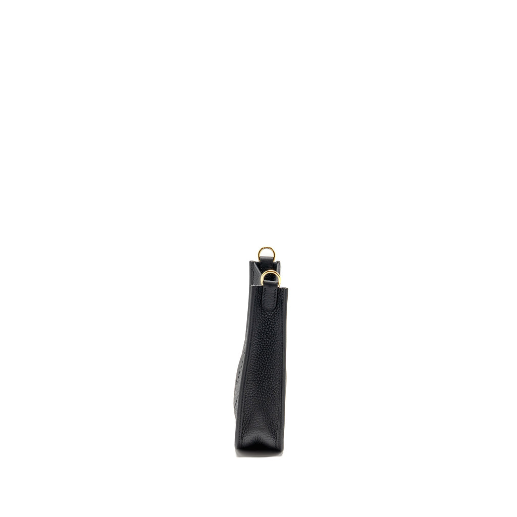 HERMES MINI EVELYNE CLEMENCE BLACK GHW