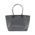 GOYARD ARTOIS PM TOTE BAG GOYARDINE CANVAS / CALFSKIN GREY