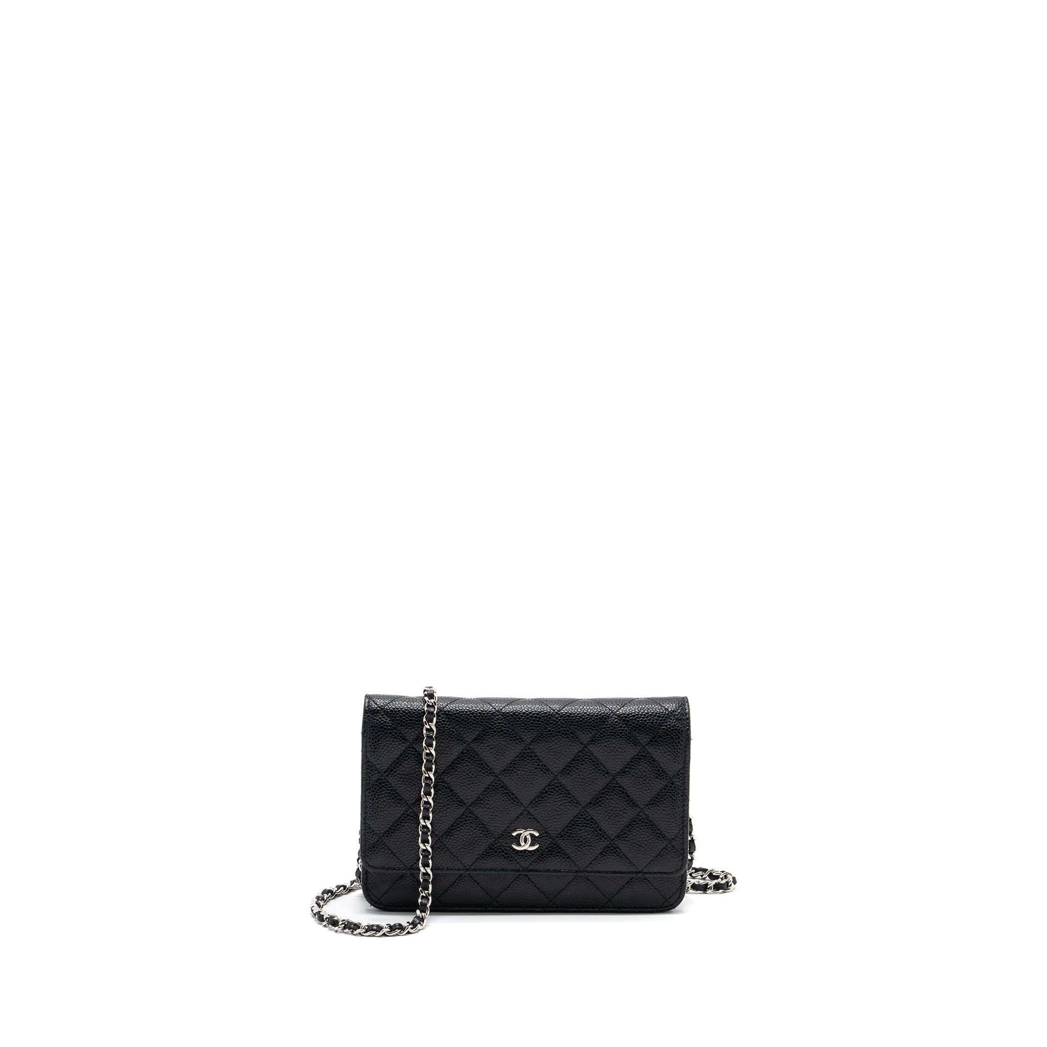 CHANEL CLASSIC WALLET ON CHAIN CAVIAR BLACK SHW