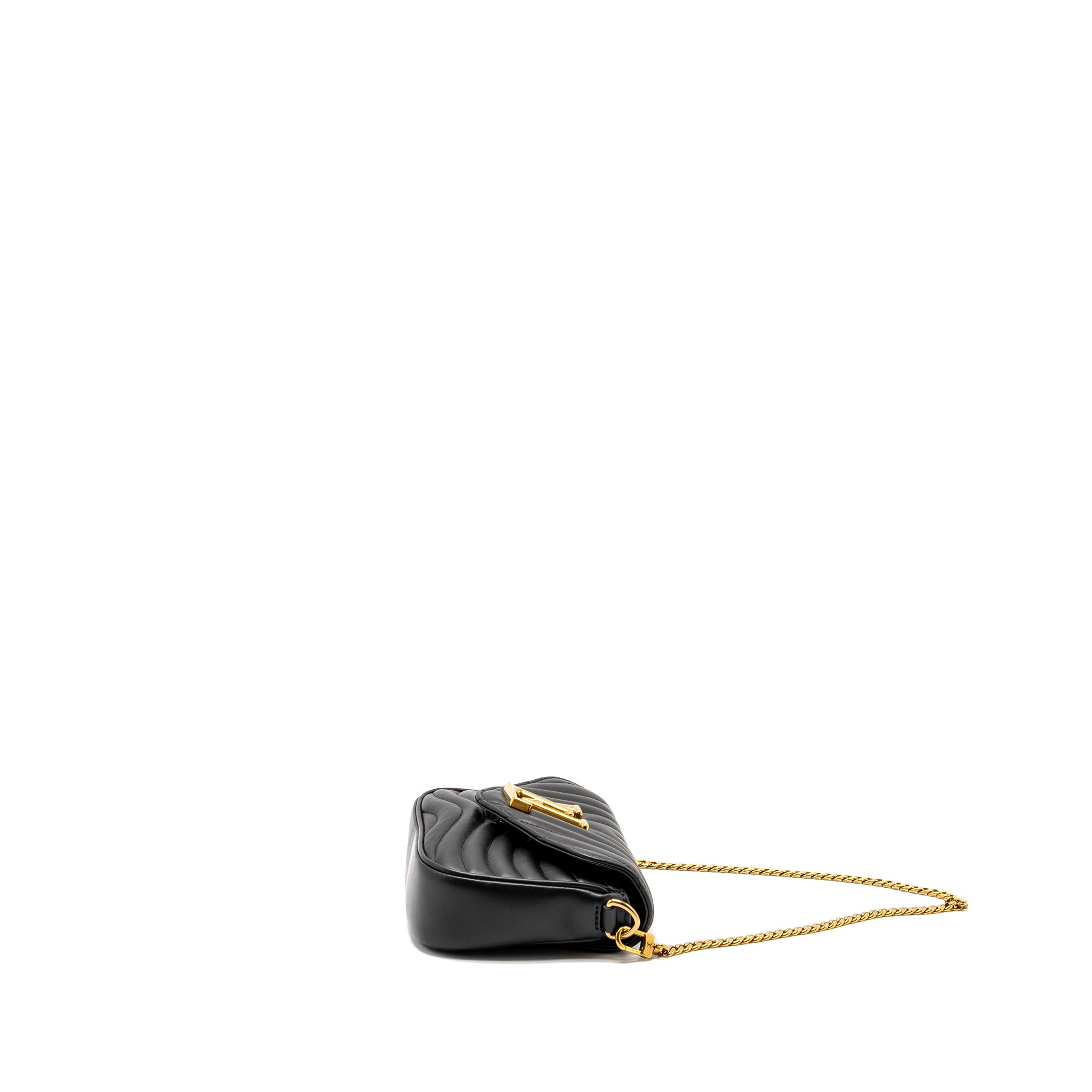 LOUIS VUITTON NEW WAVE MULTI POCHETTE CALFSKIN BLACK GHW
