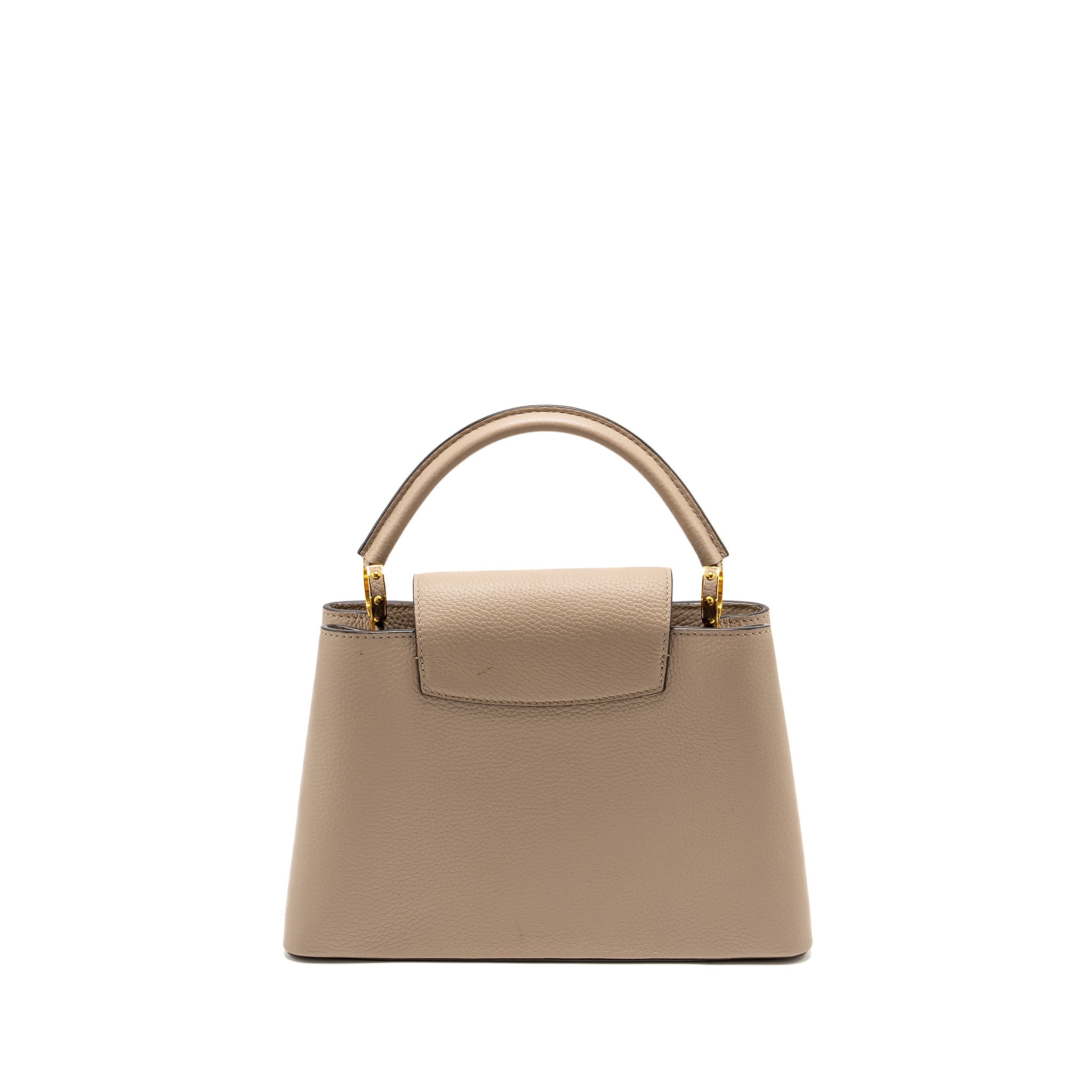 LOUIS VUITTON CAPUCINES PM CALFSKIN GREY GHW