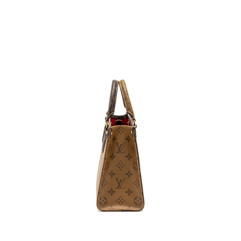 LOUIS VUITTON ONTHEGO PM MONOGRAM REVERSE CANVAS GHW