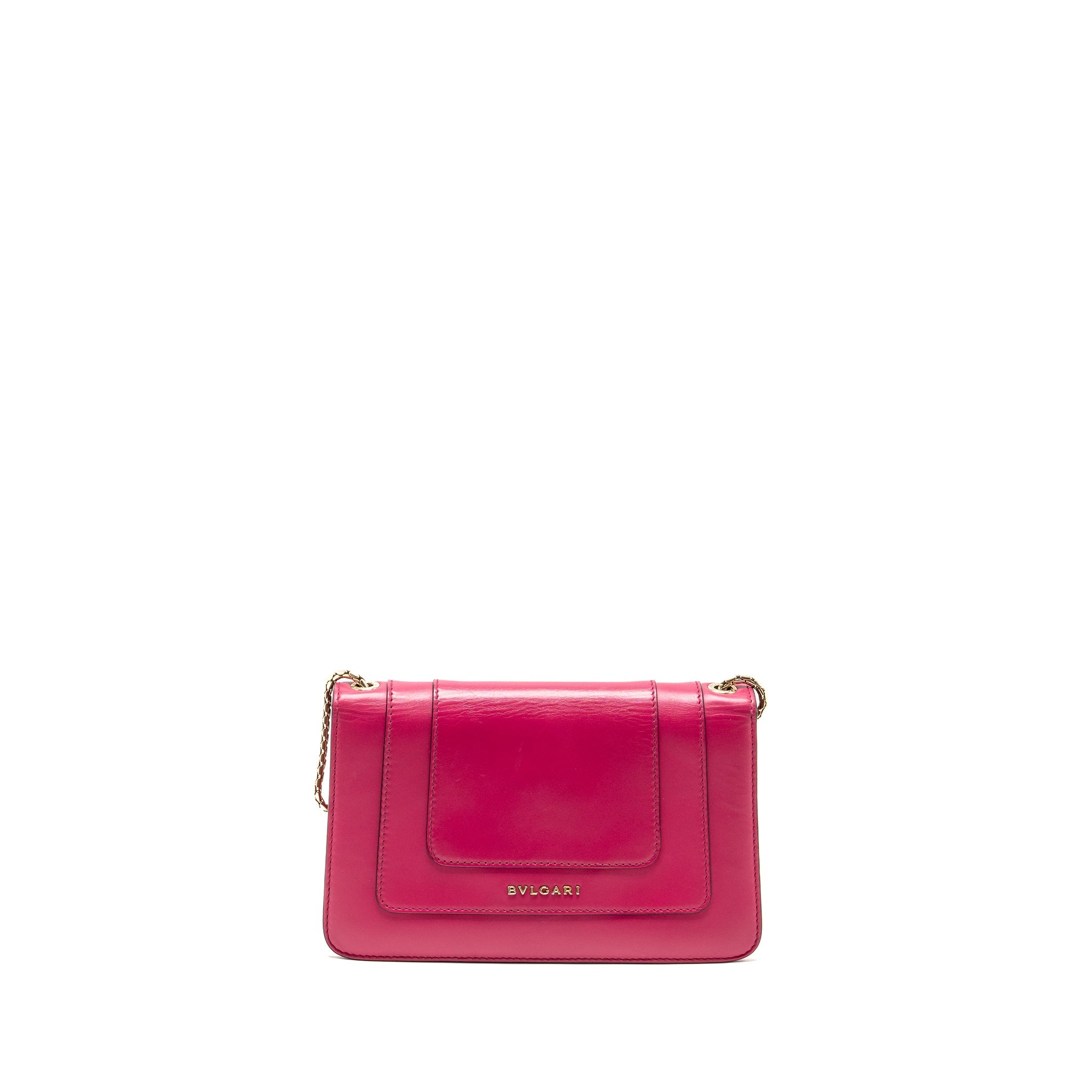 BVLGARI SERPENTI FOREVER CROSSBODY BAG CALFSKIN HOT PINK LGHW