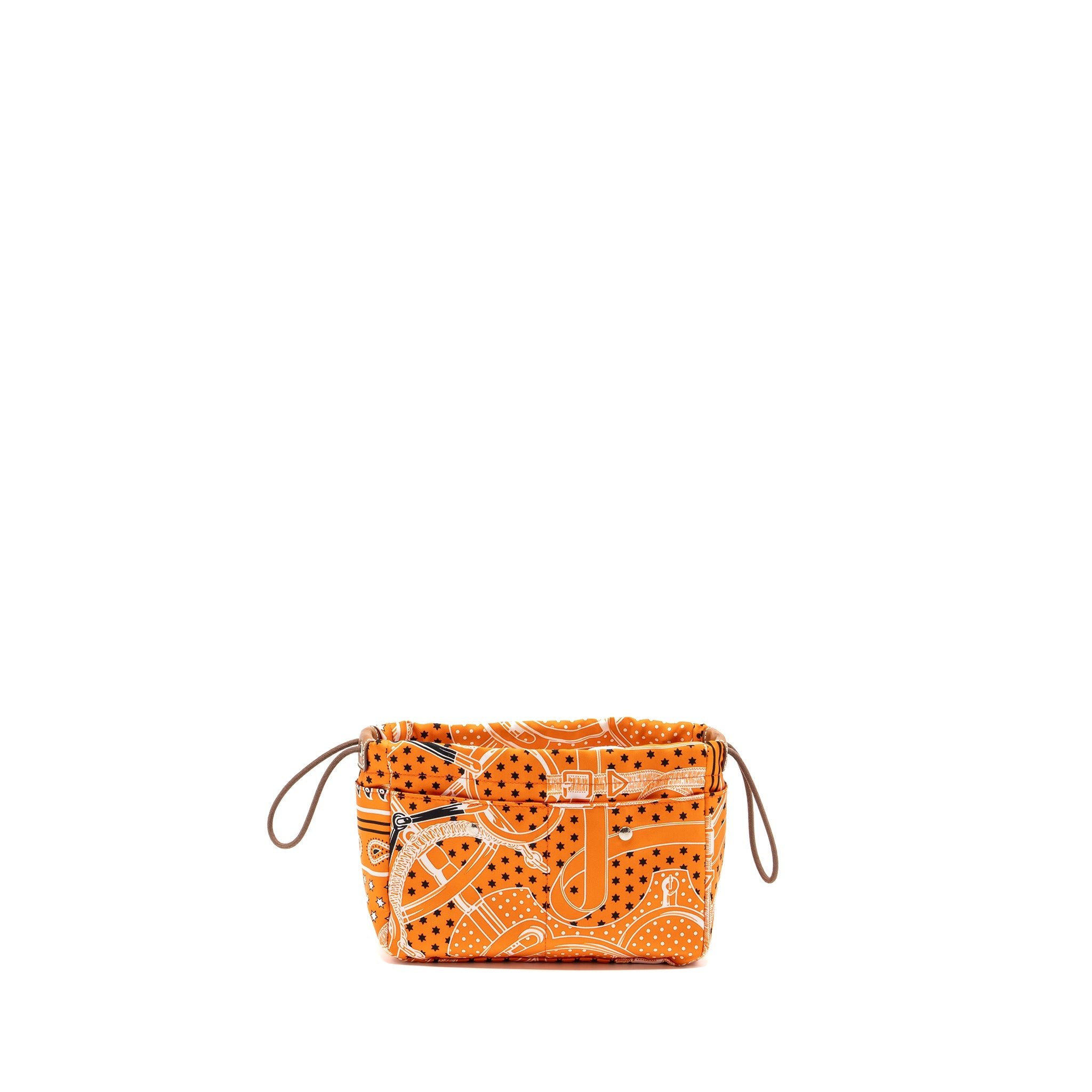 HERMES FOURBI 20 POUCH SILK / NYLON ORANGE SHW