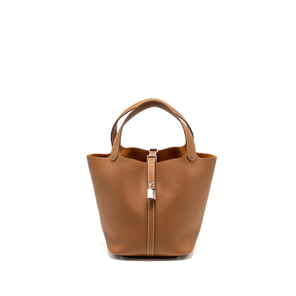 HERMES PICOTIN 22 LOCK BAG CLEMENCE GOLD SHW