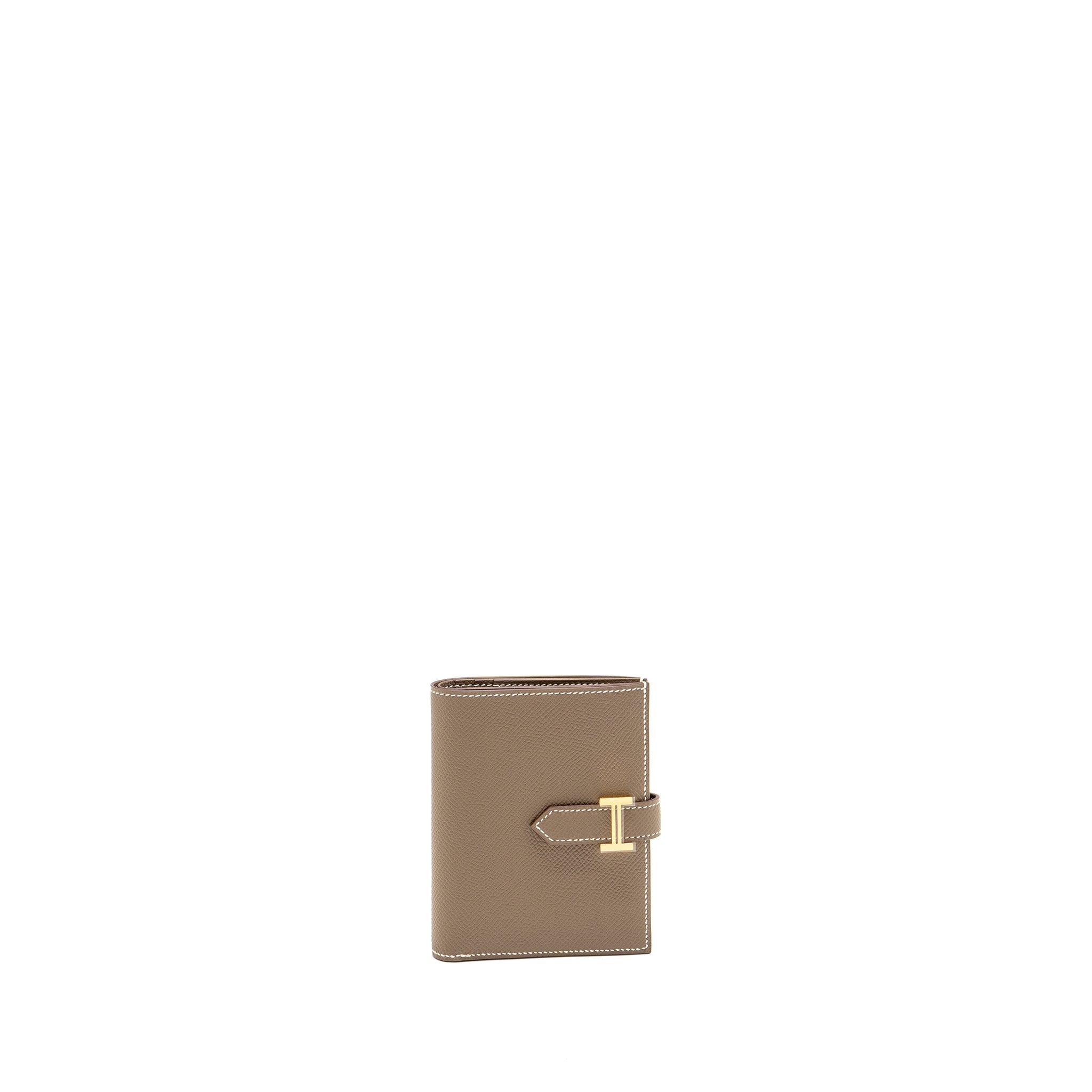 HERMES BEARN COMPACT WALLET EPSOM ETOUPE GHW