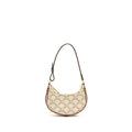 CELINE MINI AVA BAG TRIOMPHE CANVAS/CALFSKIN WHITE/BROWN GHW
