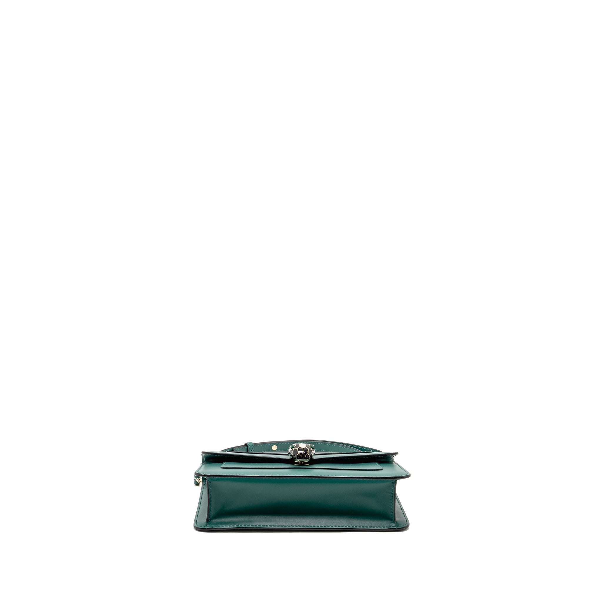BVLGARI SERPENTI FOREVER BAG CALFSKIN GREEN LGHW
