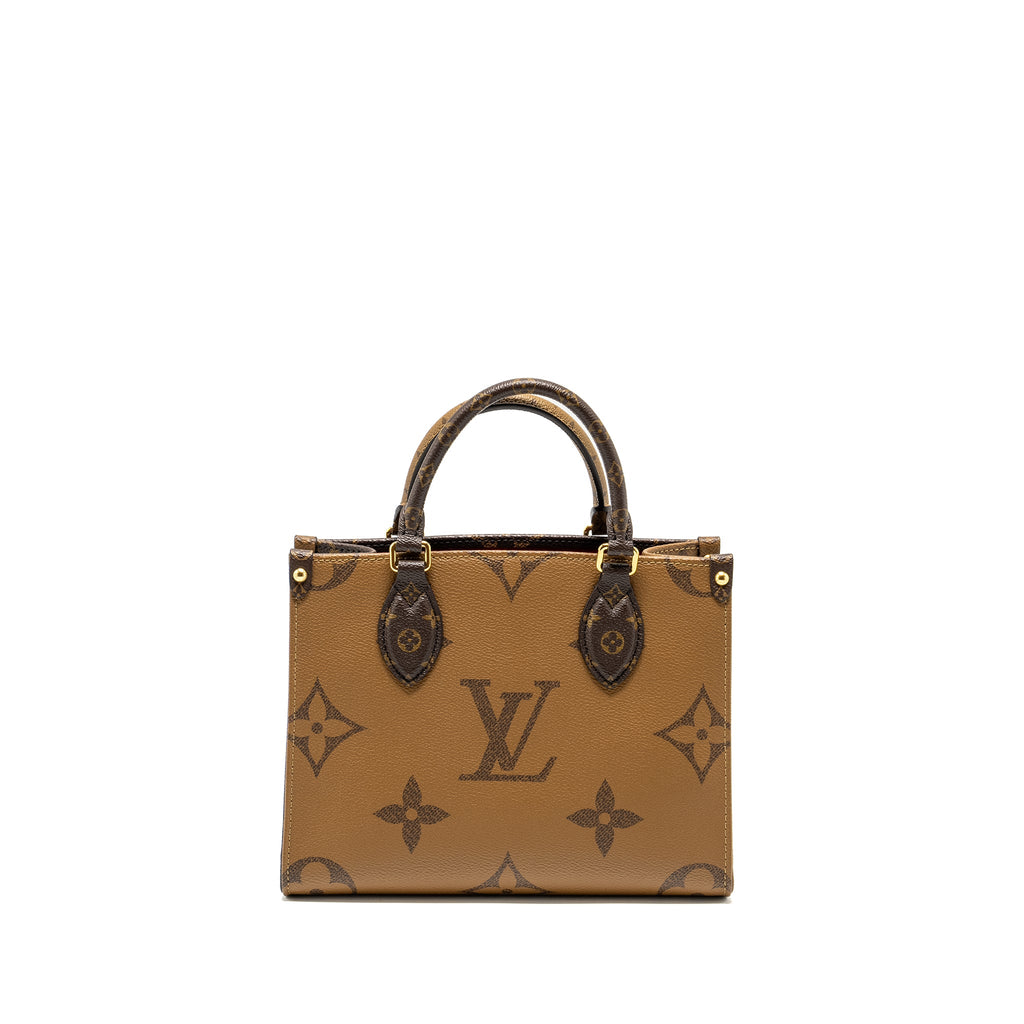 LOUIS VUITTON ONTHEGO PM MONOGRAM REVERSE CANVAS GHW