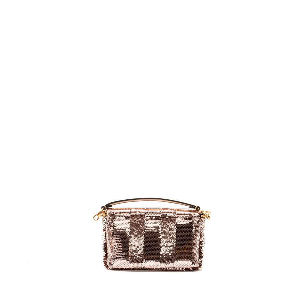 FENDI MINI BAGUETTE PAULETTE ROSE GOLD RGHW