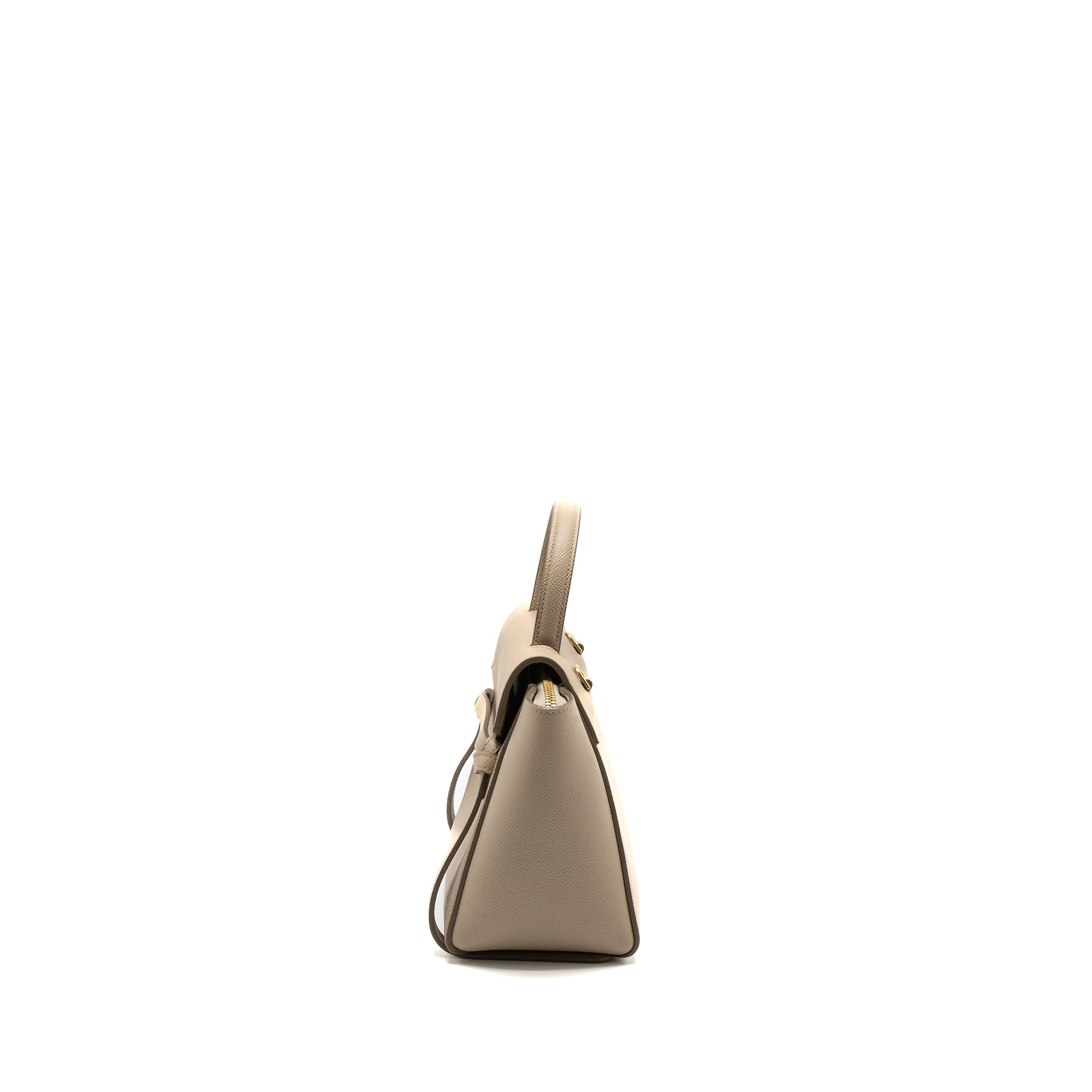 CELINE NANO BELT BAG GRAINED CALFSKIN LIGHT BEIGE GHW