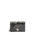 DIOR MEDIUM DIORAMA CALFSKIN METALLIC SILVER SHW