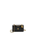 CHANEL 23S WALLET ON CHAIN WITH BAG CHARM CAVIAR BLACK GHW(MICROCHIP)