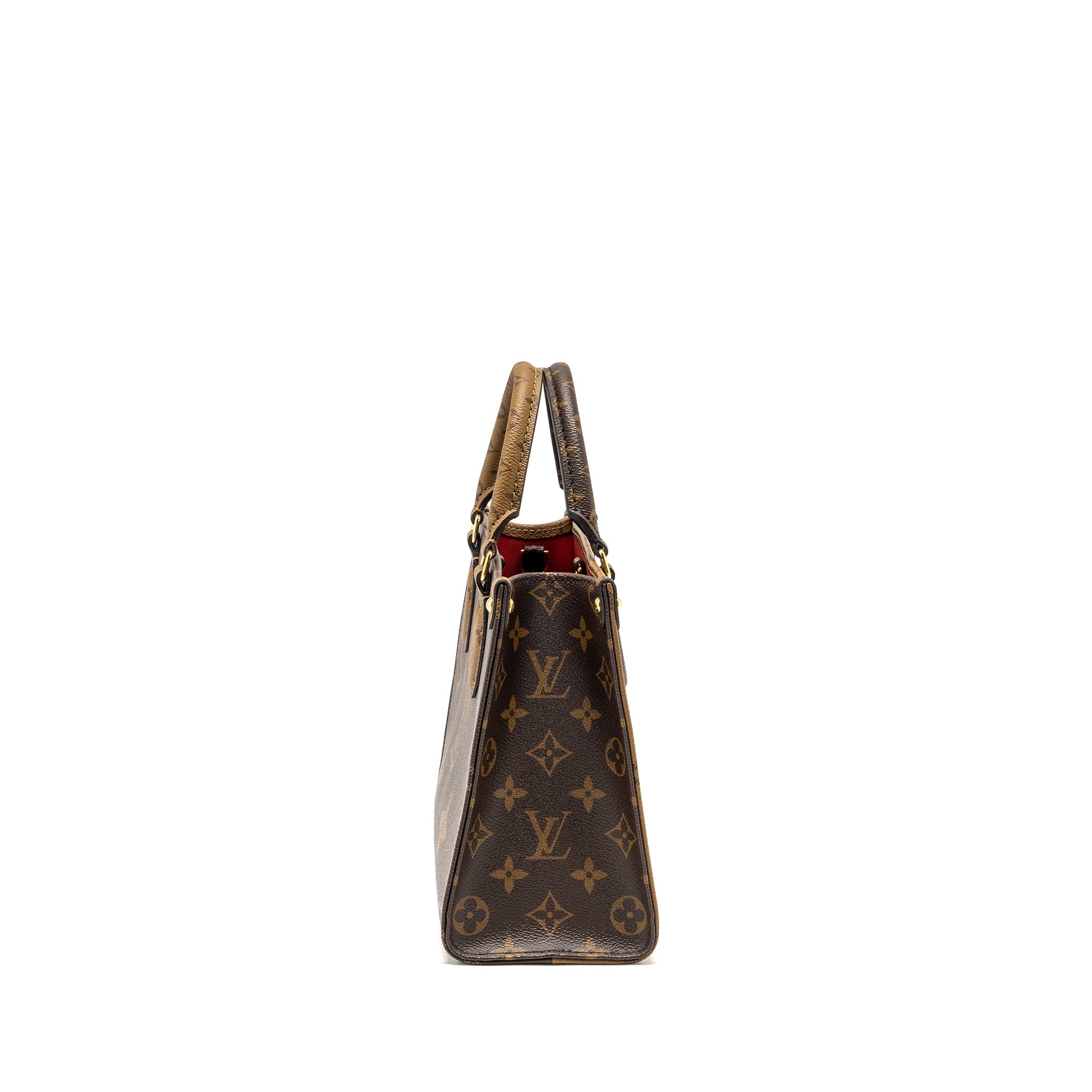 LOUIS VUITTON ONTHEGO PM MONOGRAM REVERSE CANVAS GHW