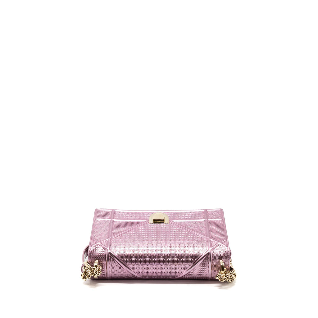 DIOR DIORAMA BAG METALLIC PINK LGHW