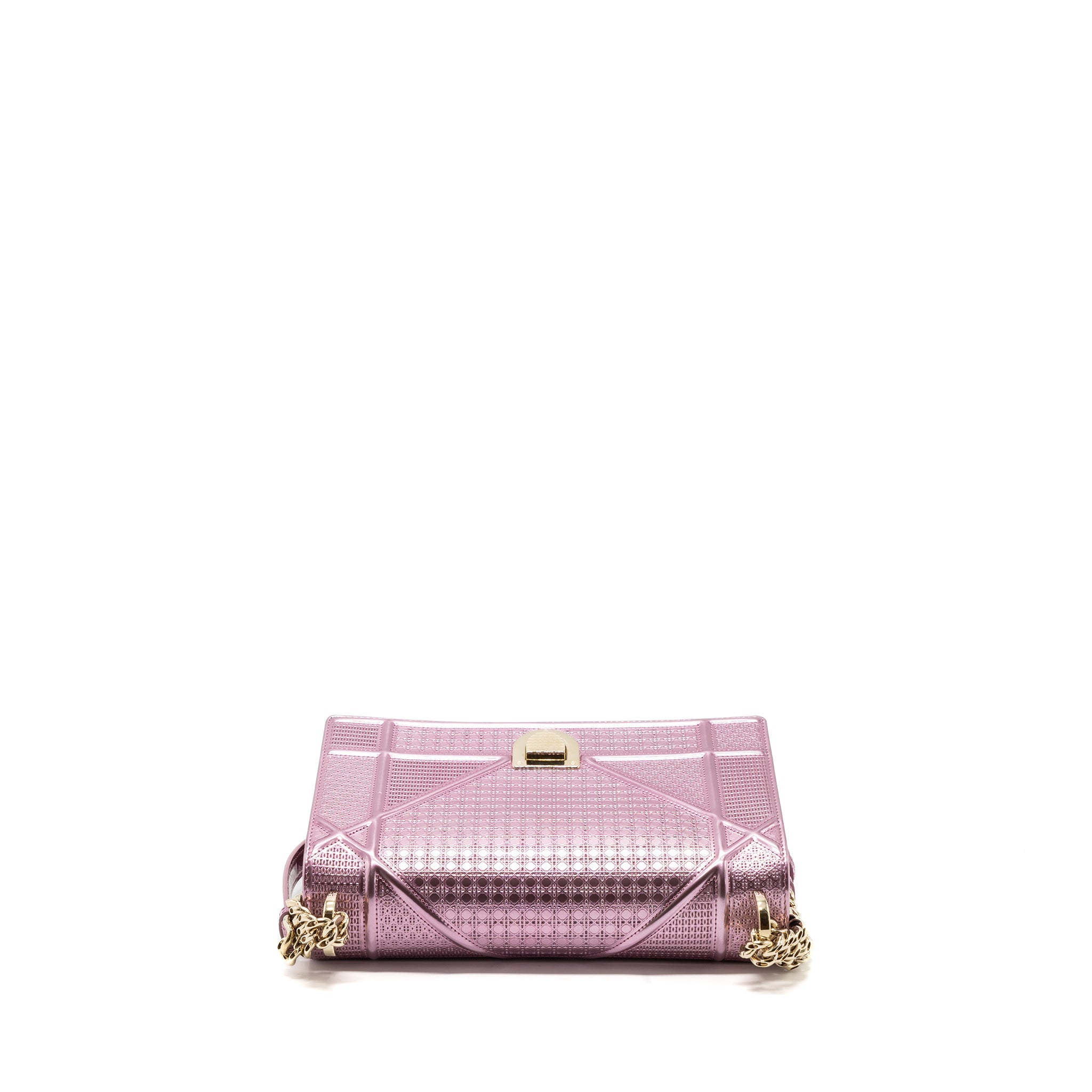 DIOR DIORAMA BAG METALLIC PINK LGHW