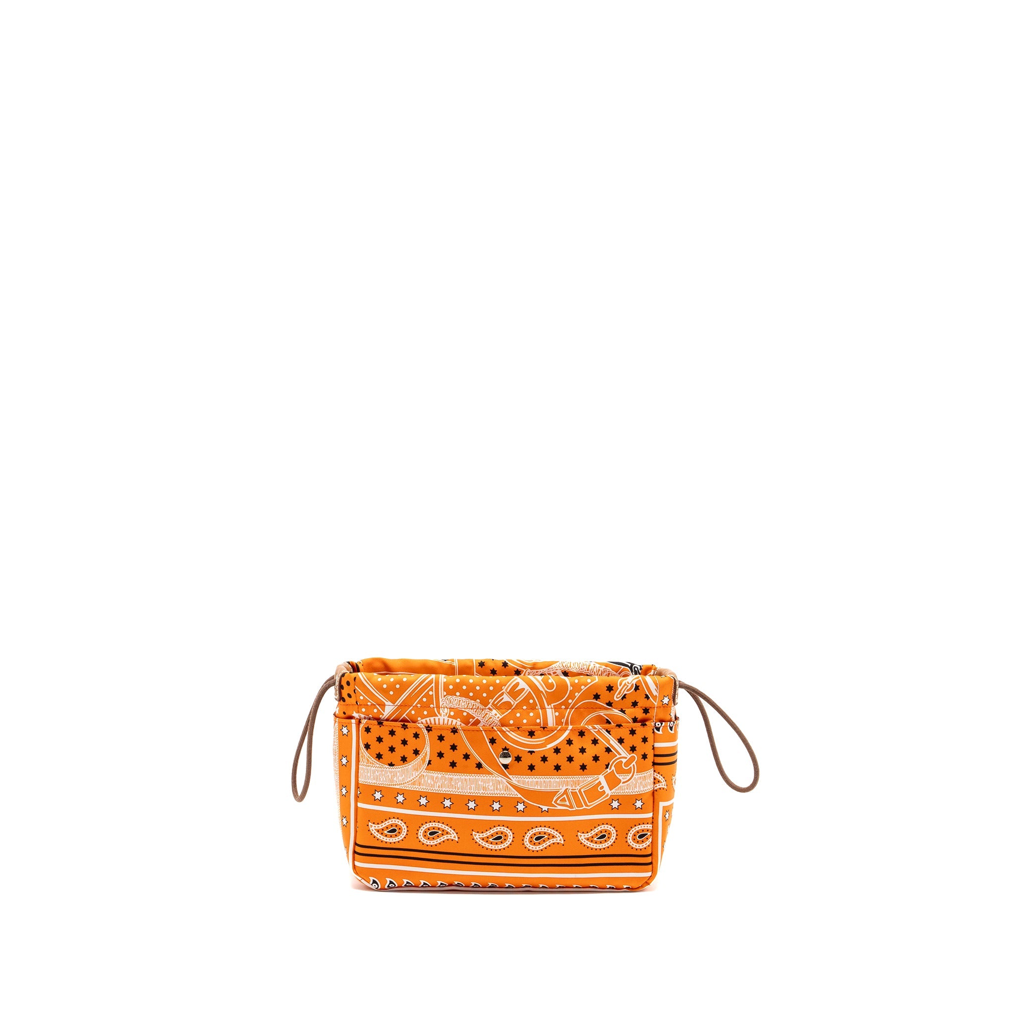 HERMES FOURBI 20 POUCH SILK / NYLON ORANGE SHW