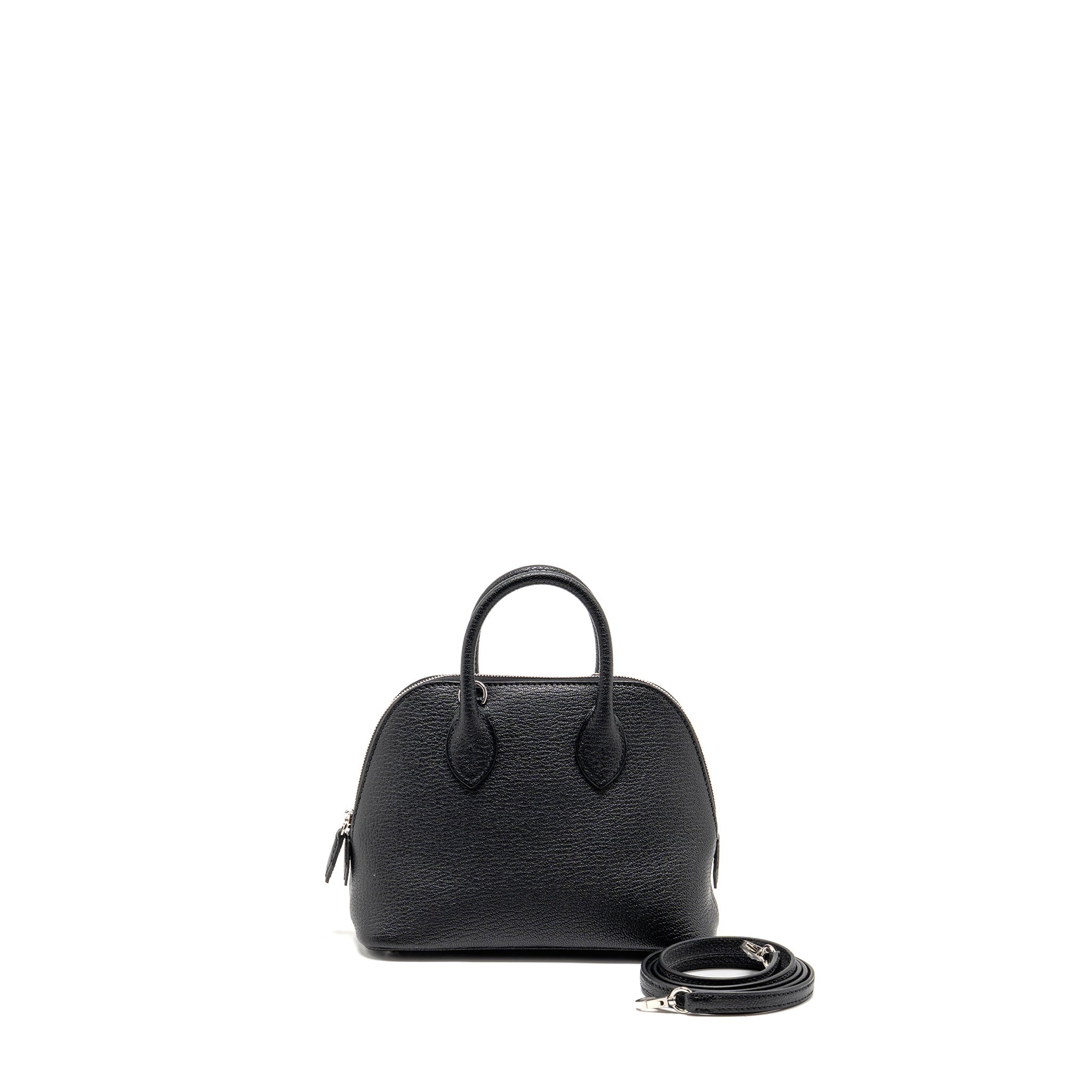HERMES MINI BOLIDE 1923 CHÈVRE MYSORE BLACK SHW