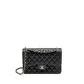 CHANEL JUMBO CLASSIC DOUBLE FLAP BAG CAVIAR BLACK SHW