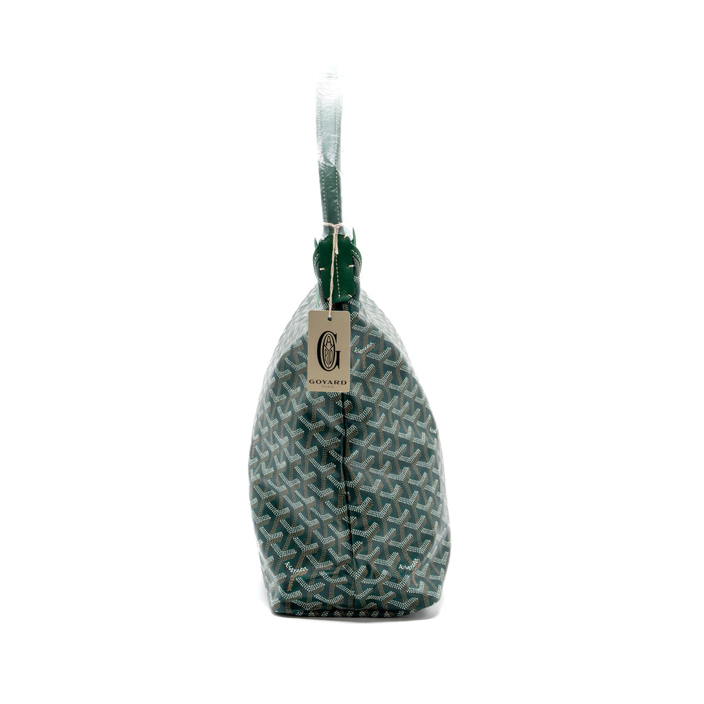 GOYARD BOHEME HOBO BAG CANVAS/ CALFSKIN GREEN SHW