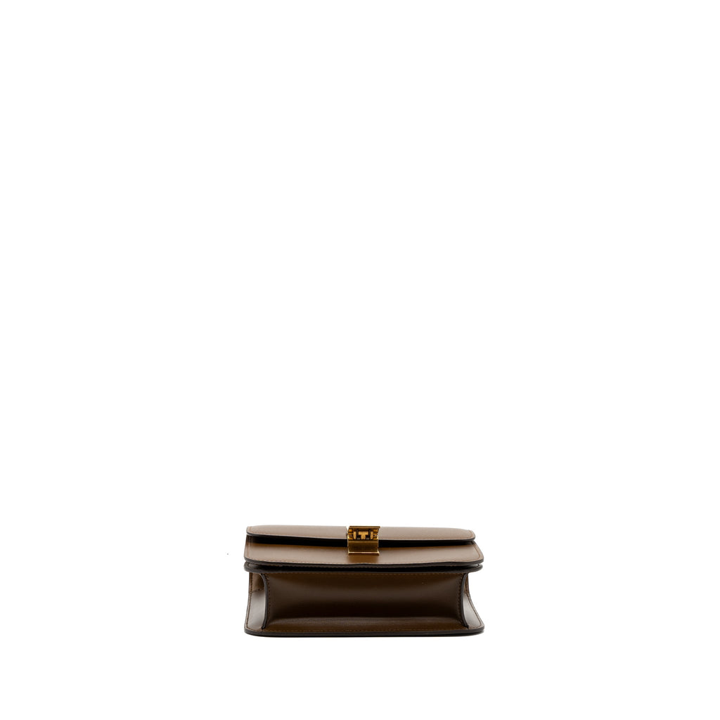 CELINE TEEN BOX CALFSKIN CAMEL GHW