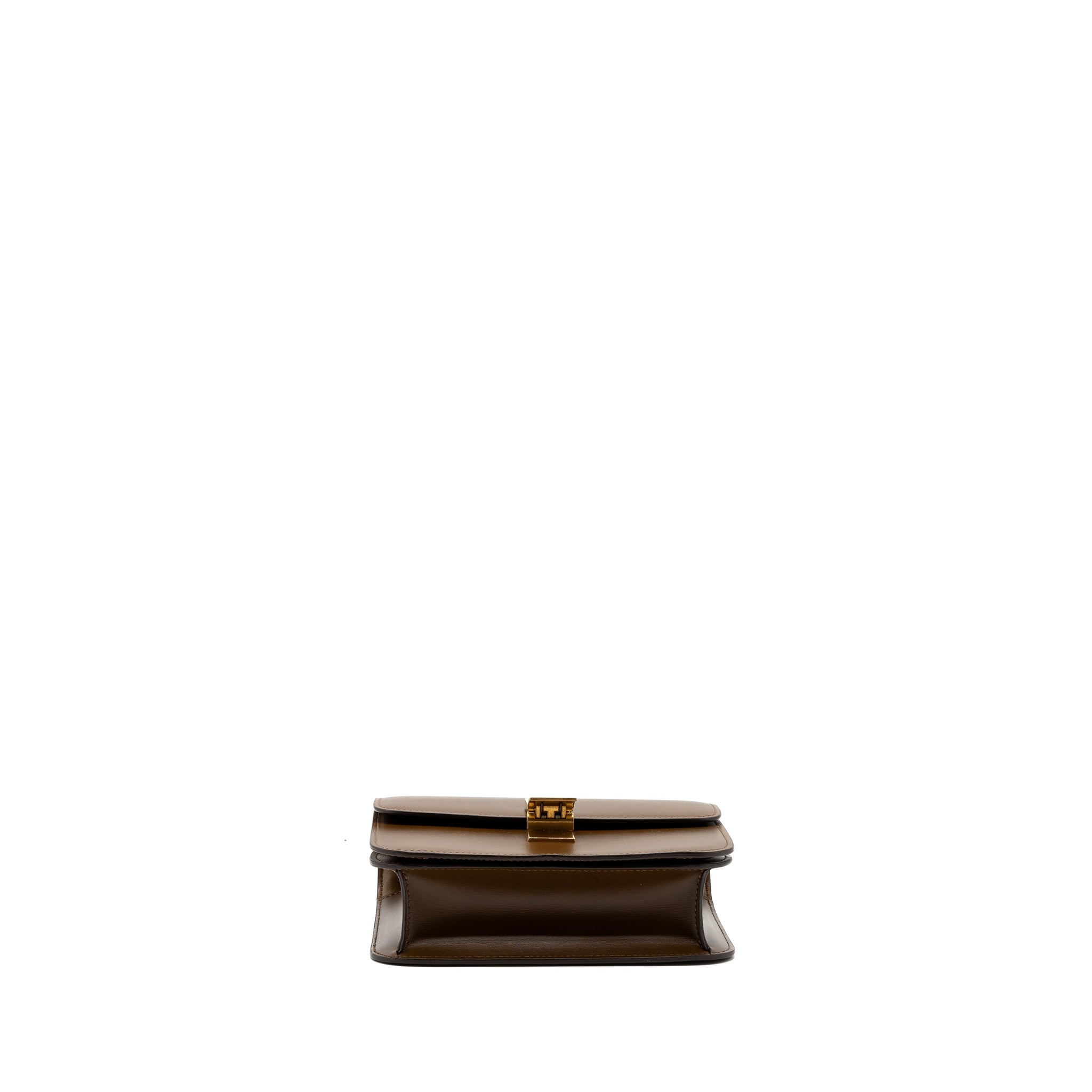 CELINE TEEN BOX CALFSKIN CAMEL GHW