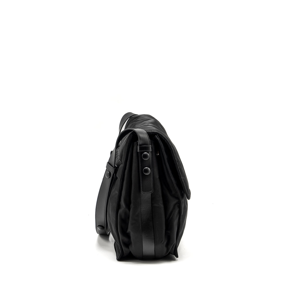 PRADA PADDED RE-NYLON SHOULDER BAG BLACK SHW