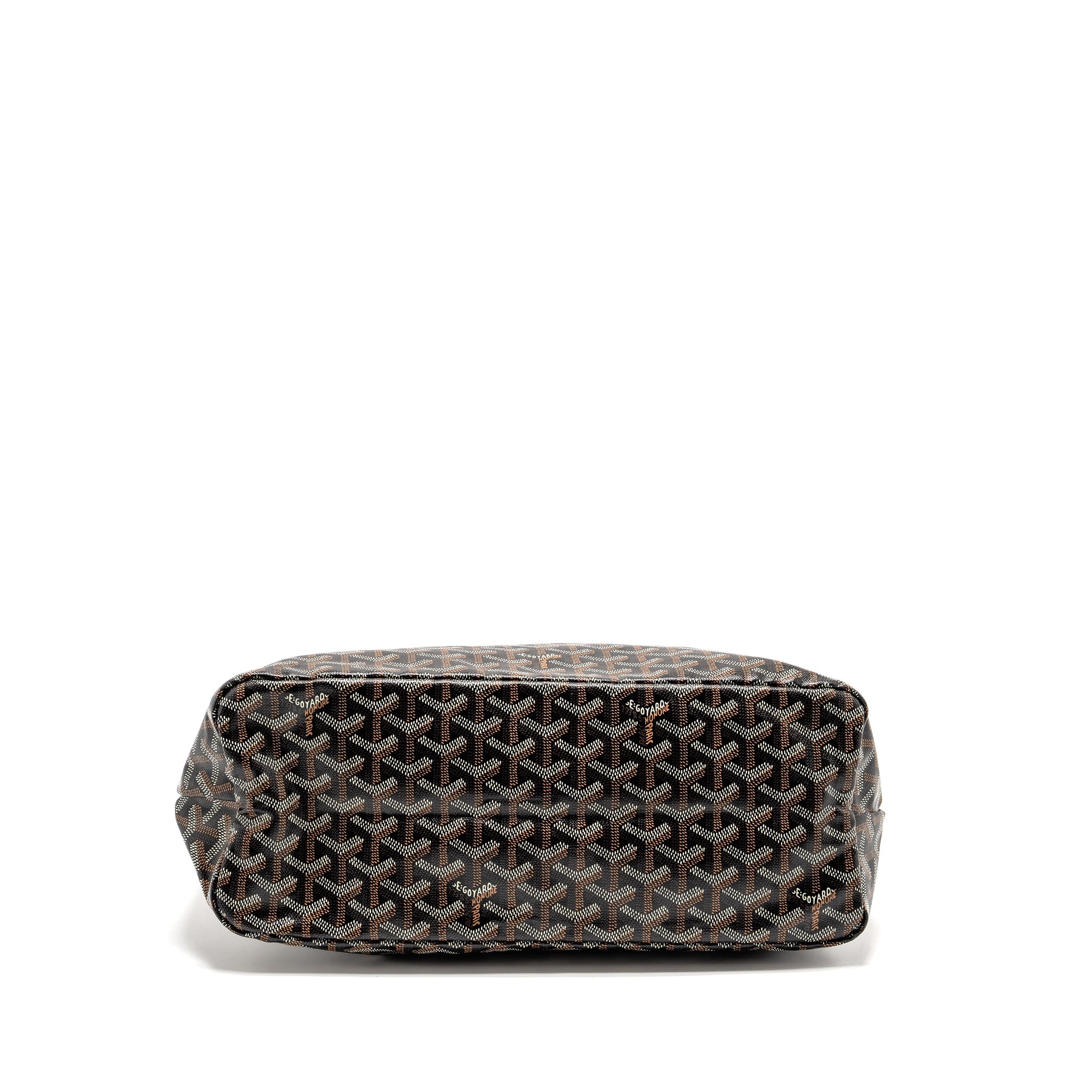 GOYARD BOHEME HOBO BAG GOYARDINE CANVAS/CALFSKIN BLACK SHW