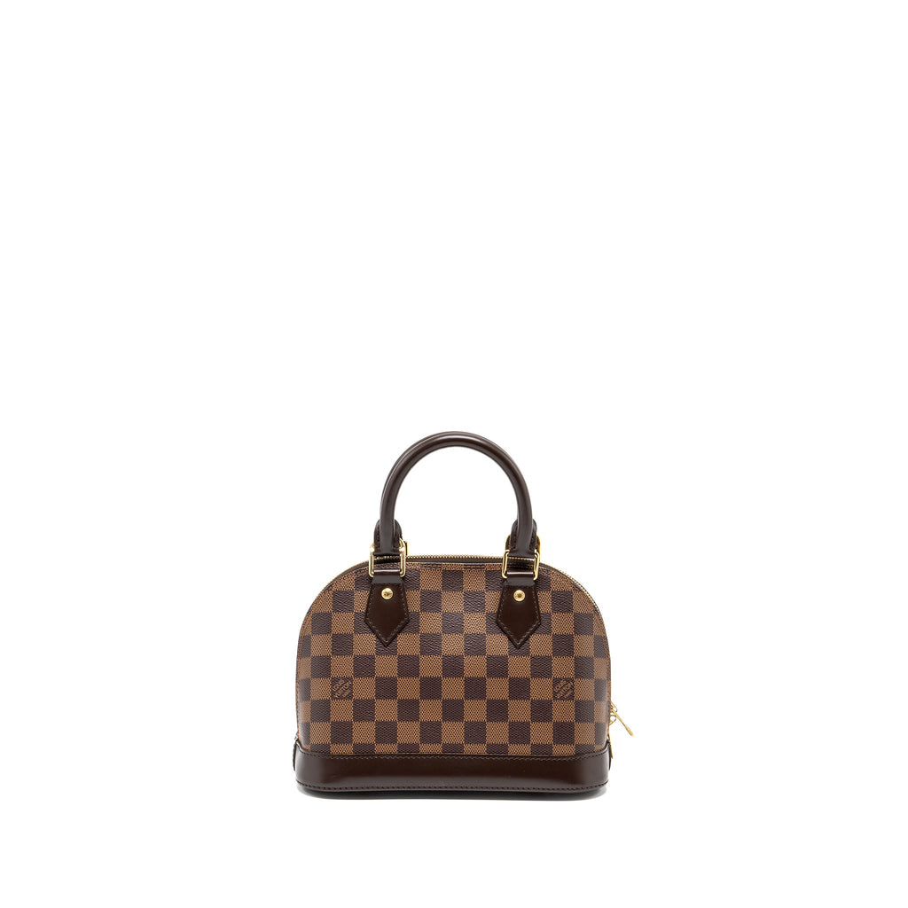 LOUIS VUITTON ALMA BB DAMIER EBENE CANVAS GHW