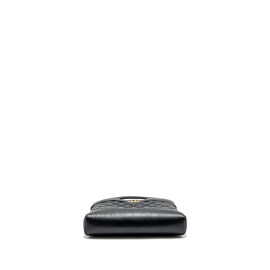 CHANEL MINI 31 BAG CALFSKIN BLACK LGHW (MICROCHIP)