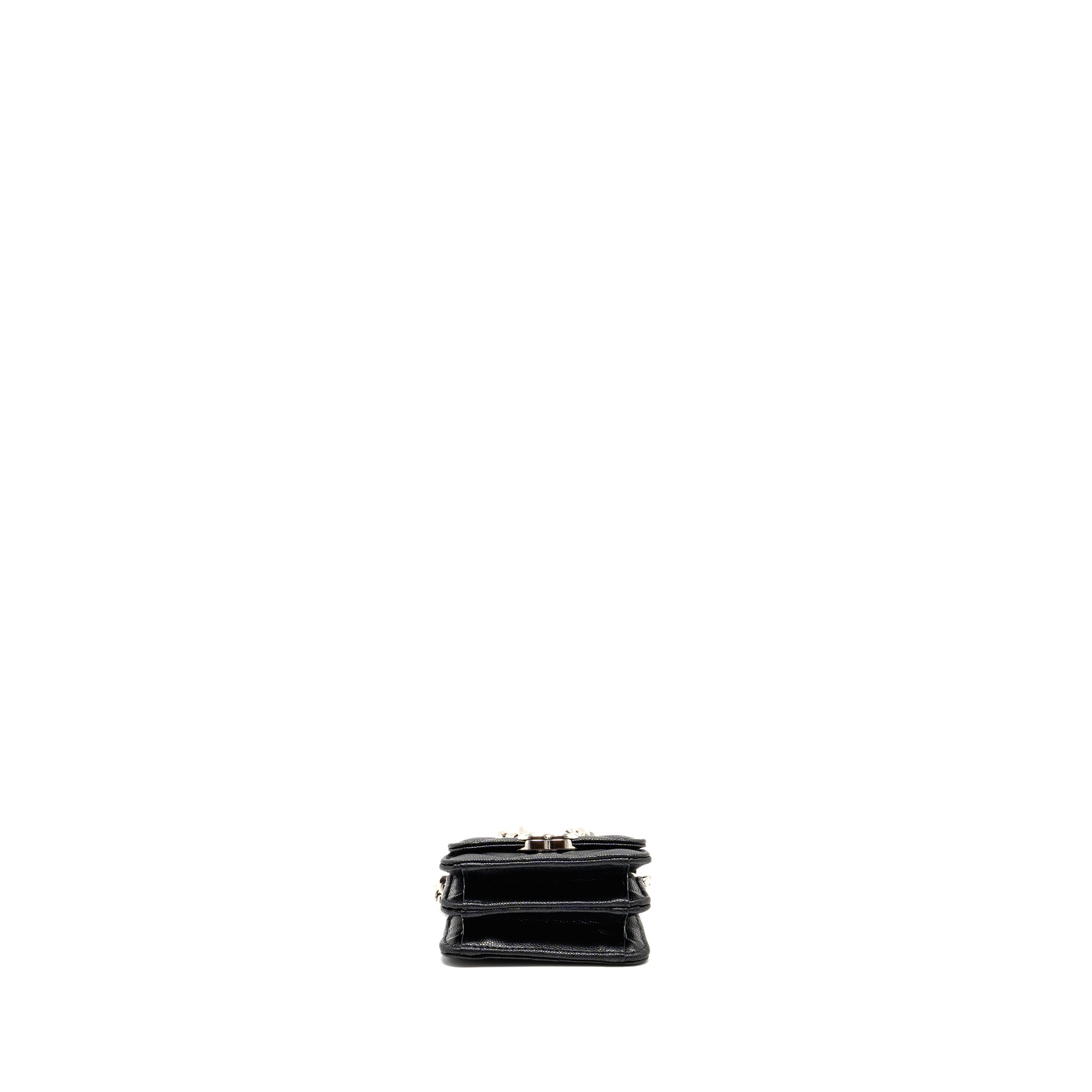 CHANEL 22S MINI CLUTCH WITH CHAIN CAVIAR BLACK SHW