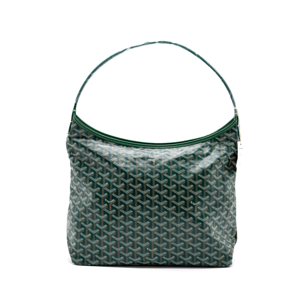GOYARD BOHEME HOBO BAG CANVAS/ CALFSKIN GREEN SHW