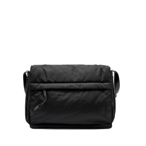 PRADA PADDED RE-NYLON SHOULDER BAG BLACK SHW