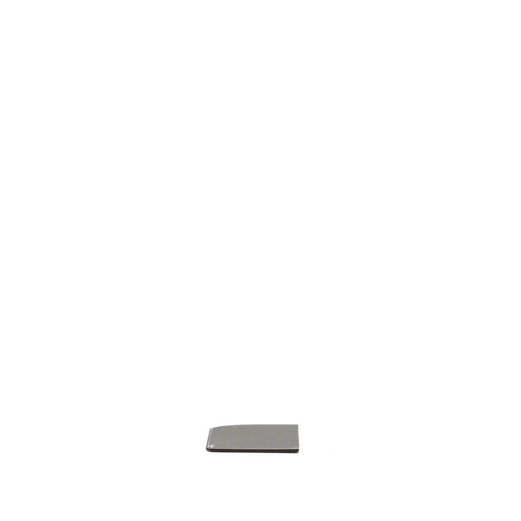 HERMES PORTE-CARTER’S H SELLIER 3CC VEAU EVERCOLOR GRIS MEYER
