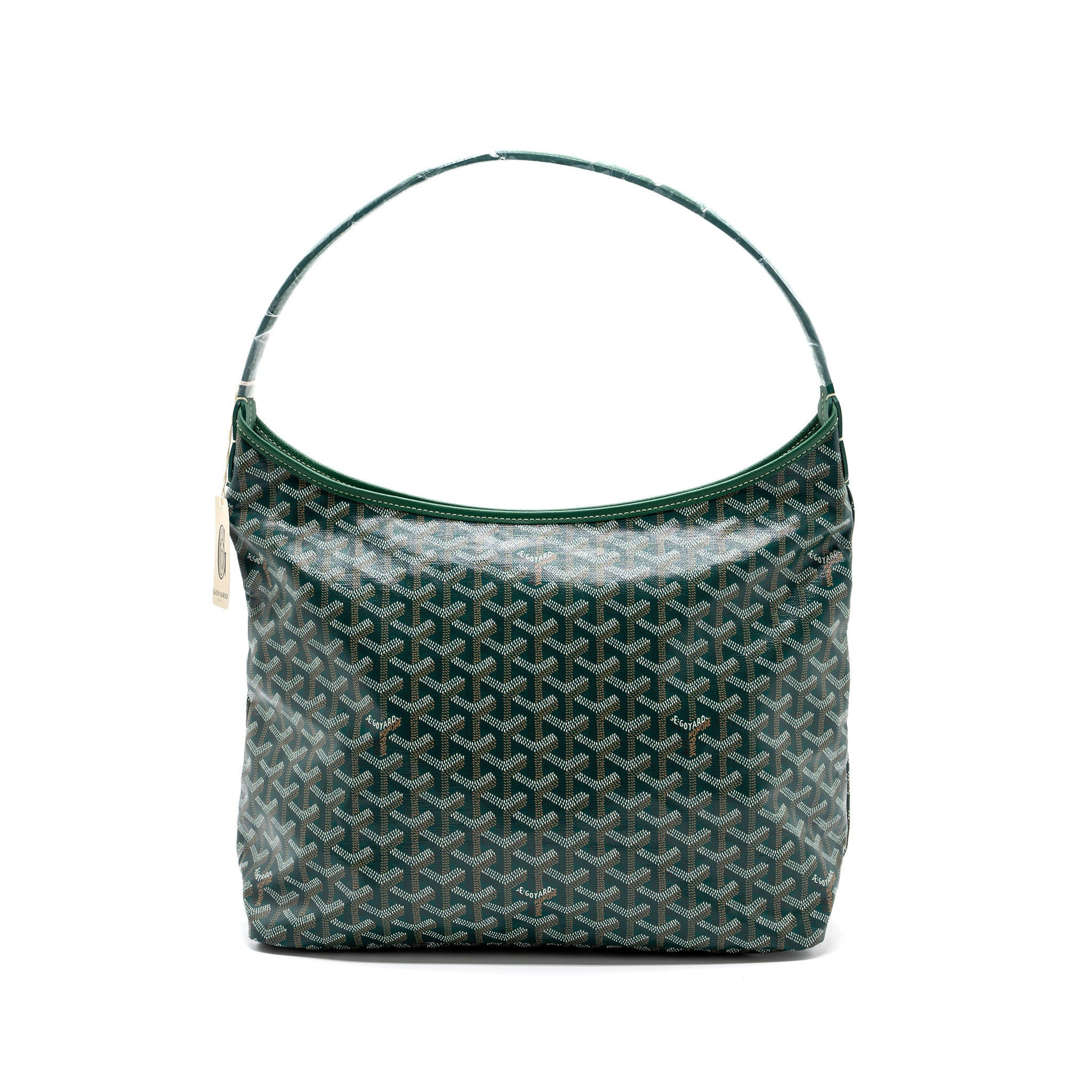 GOYARD BOHEME HOBO BAG CANVAS/ CALFSKIN GREEN SHW